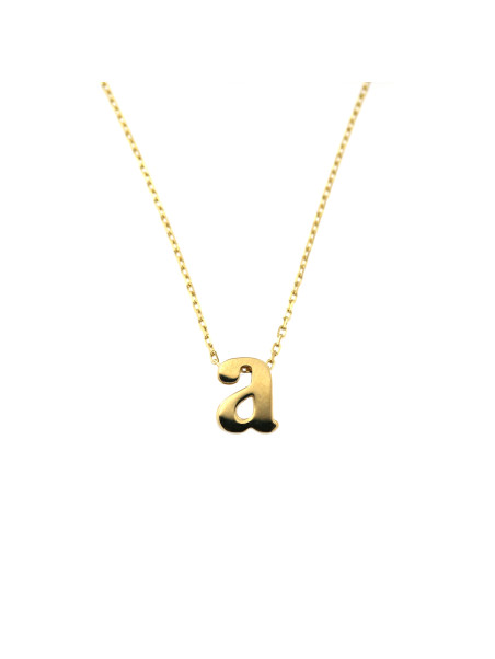 Yellow gold pendant necklace CPG12-A-01