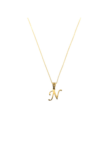 Yellow gold pendant necklace CPG12-N-01