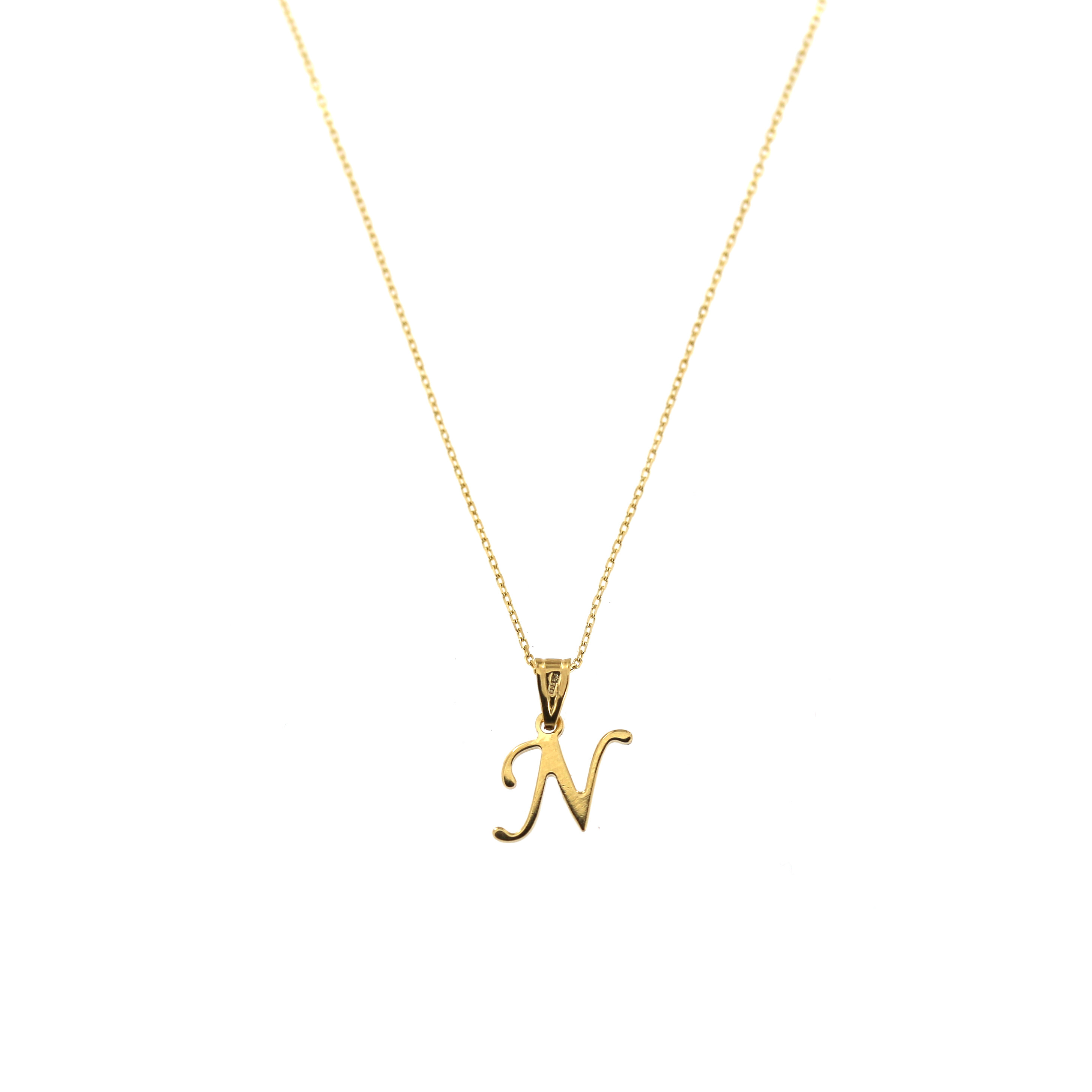 Yellow gold pendant necklace CPG12-N-01