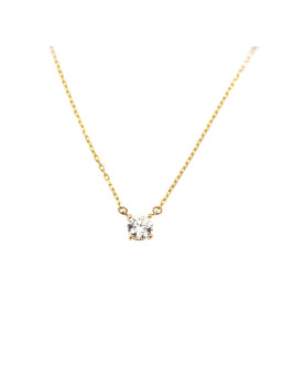 Yellow gold pendant necklace CPG13-03