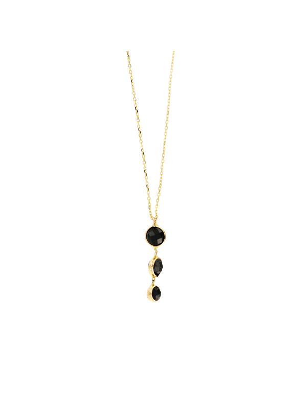 Yellow gold pendant necklace CPG14-03