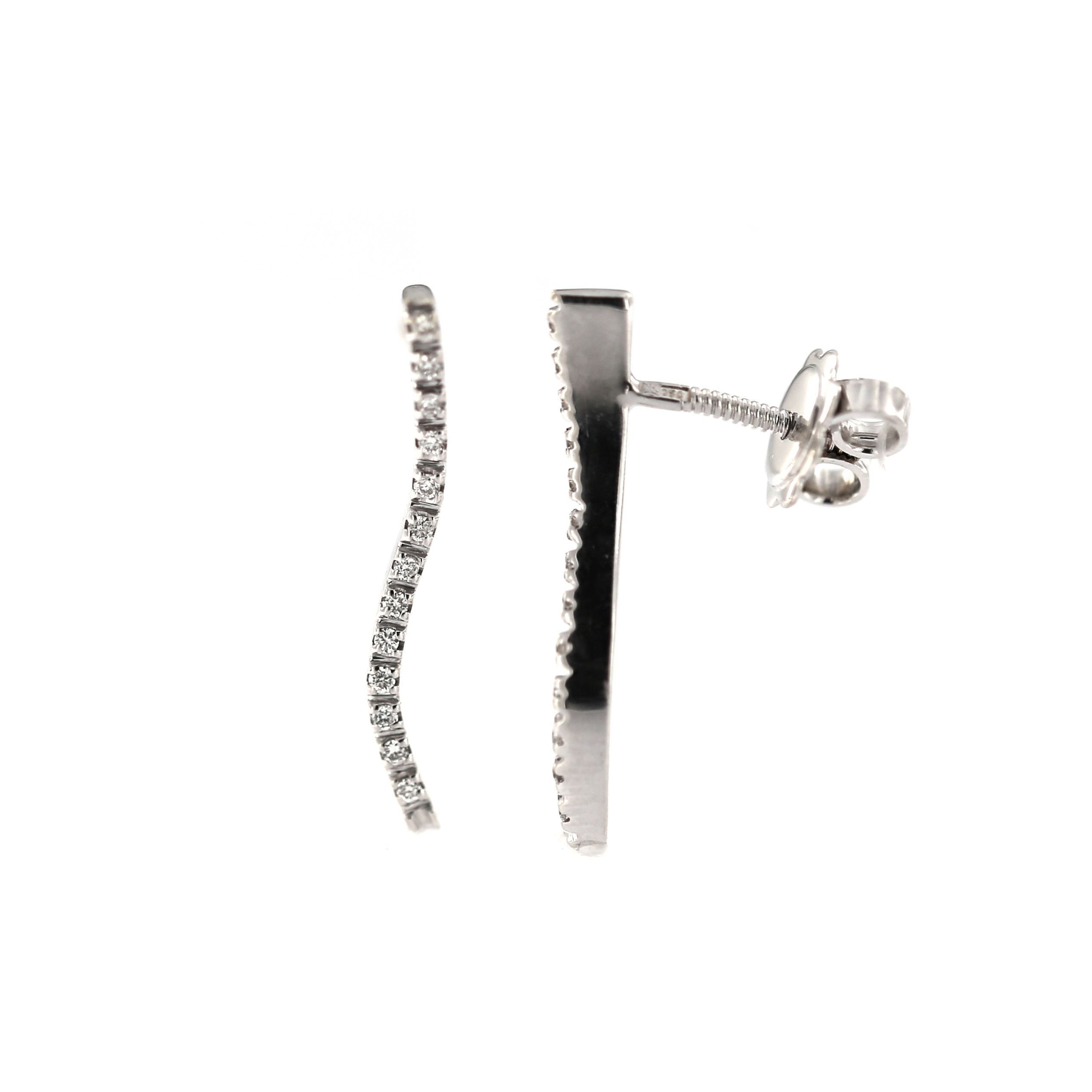 White gold diamond earrings BBBR01-07-05
