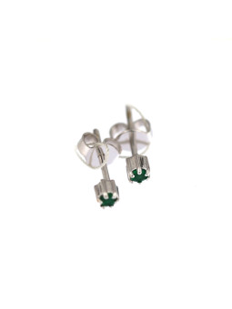 White gold emerald earrings BBBR02-01-01