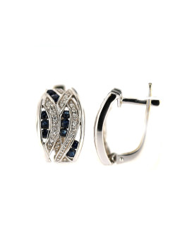 White gold sapphire earrings BBBR02-03-01