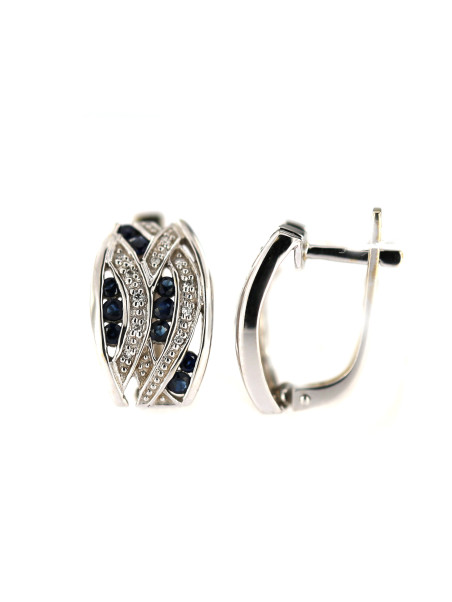 White gold sapphire earrings BBBR02-03-01