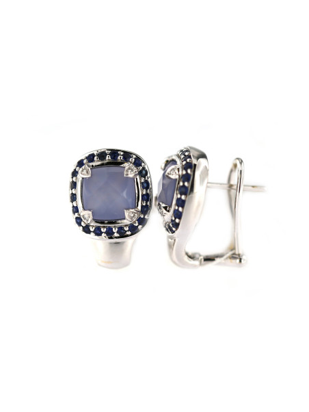 White gold sapphire earrings BBBR02-03-02