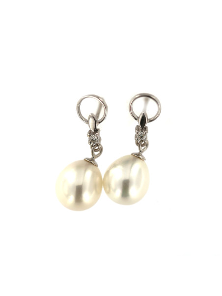 White gold pearl earrings BBBR03-03-02