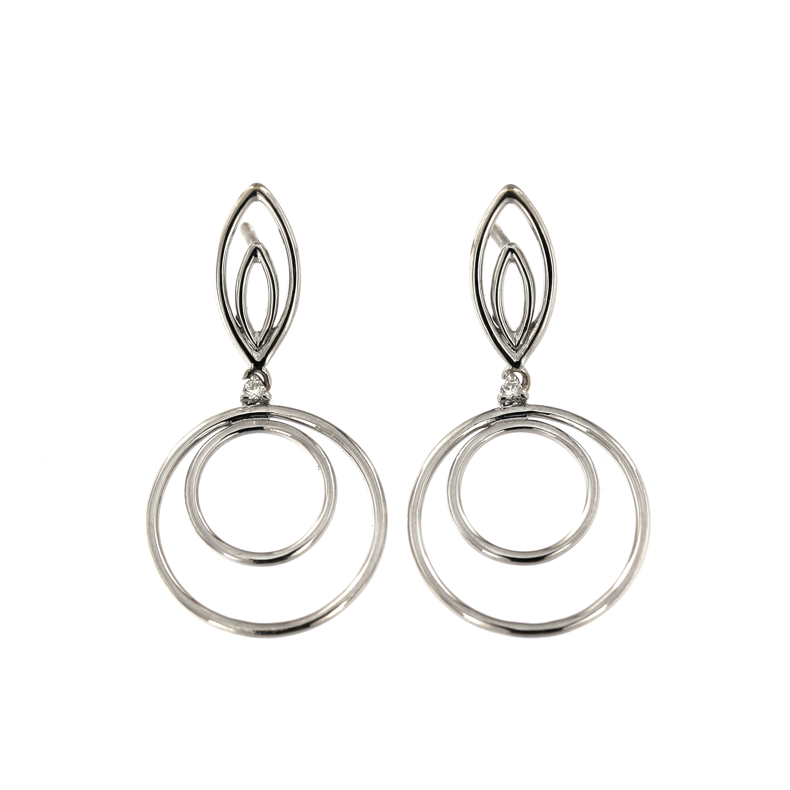 White gold diamond earrings BBBR04-01-01