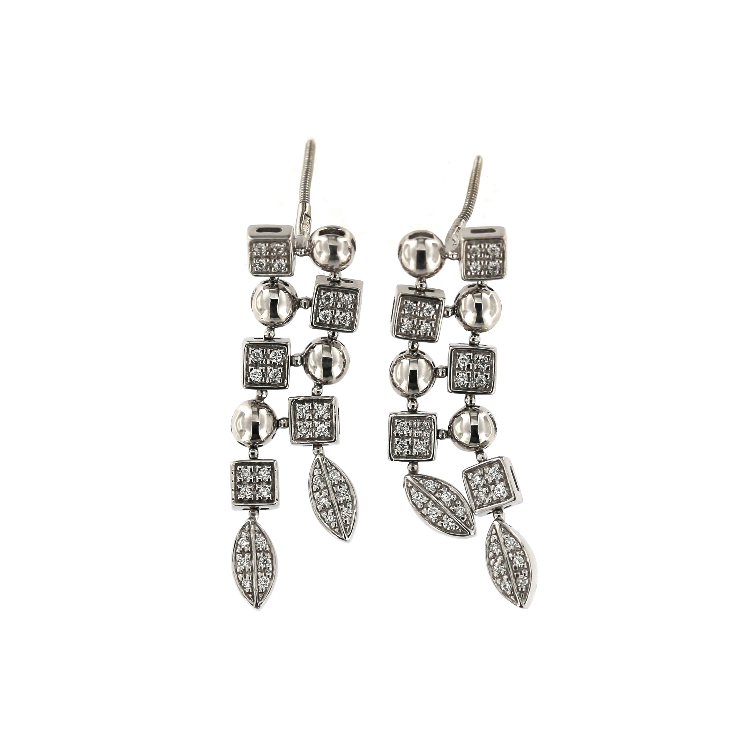 White gold diamond earrings BBBR04-02-01