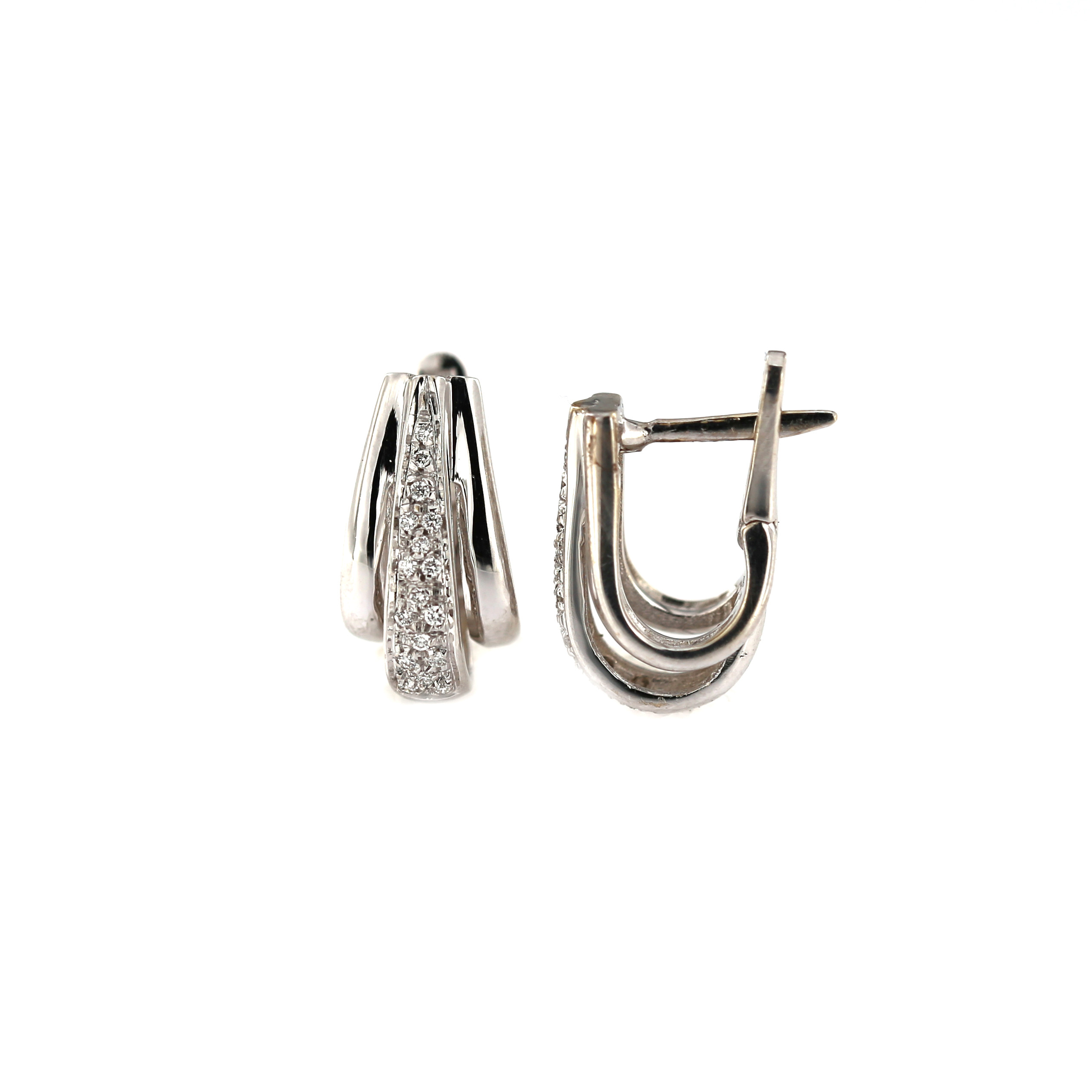 White gold diamond earrings BBBR06-01-02