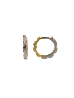 Balto aukso auskarai BBR01-06-02