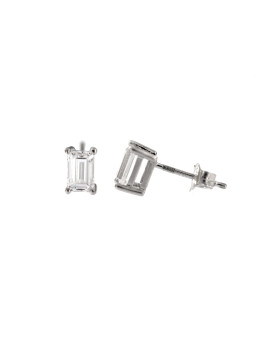 White gold Swarovski earrings BBV01-01-07