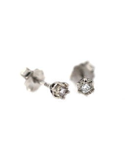 White gold zirconia earrings BBV01-02-03