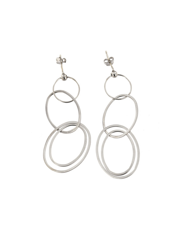 White gold drop earrings BBV04-01-01