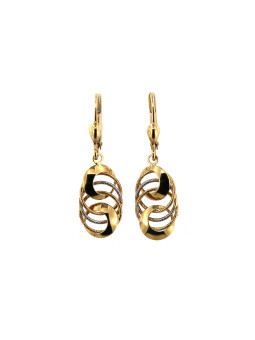 Yellow gold drop earrings BGA04-04-07