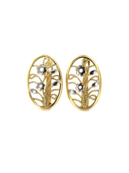 Yellow gold earrings BGA05-01-02