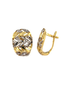 Yellow gold earrings BGA05-01-03