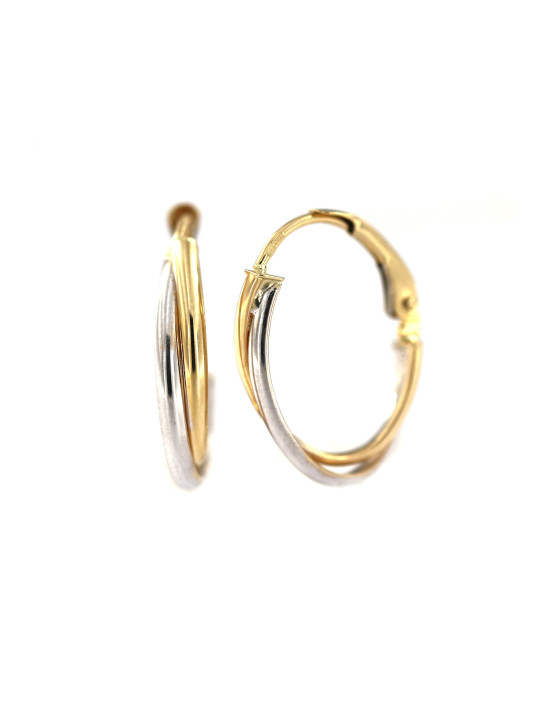 Yellow gold earrings BGA05-04-03