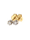 Yellow gold earrings with diamonds BGBR01-03-01
