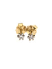 Yellow gold earrings with diamonds BGBR01-04-02