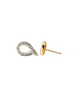 Yellow gold earrings with diamonds BGBR01-07-02