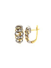 Yellow gold earrings with diamonds BGBR02-02-02