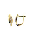 Yellow gold earrings with diamonds BGBR02-03-03