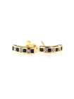 Yellow gold earrings with sapphires and diamonds BGBR04-01-01