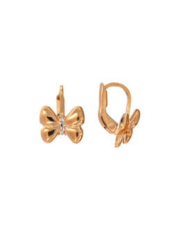 Rose gold kids earrings BRA11-01-04