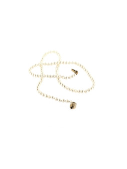Geltono aukso perlų vėrinys ant kaklo CPRLG01-06