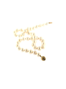 Geltono aukso perlų vėrinys ant kaklo CPRLG02-05