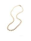 Yellow gold pearl strand necklace CPRLG02-09