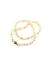 Yellow gold pearl strand necklace CPRLG03-06 