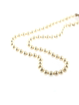 Geltono aukso perlų vėrinys ant kaklo CPRLG03-08