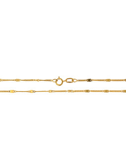 Yellow gold chain CGG5B-1.00MM