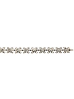 White gold bracelet with diamonds EBBR02-01