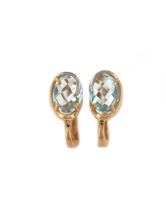 Rose gold quartz earrings BRA01-ZY-01