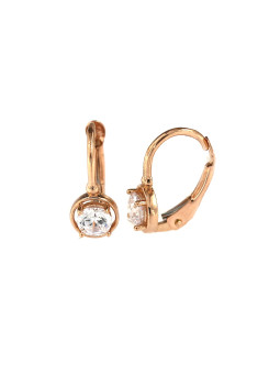 Rose gold zirconia earrings BRA04-02-20