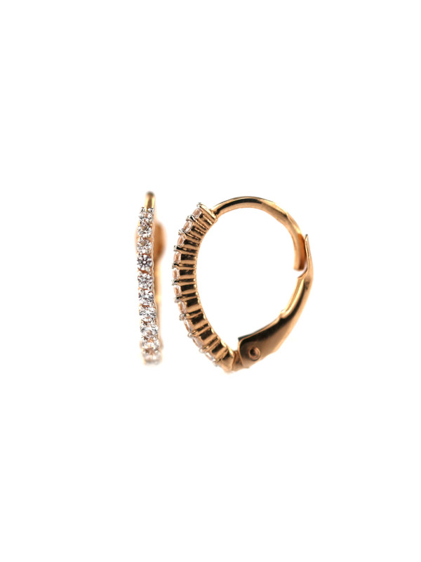 Rose gold zirconia earrings BRA04-06-06