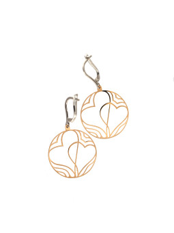 Rose gold drop earrings BRA05-01-11