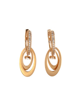 Rose gold drop earrings BRA05-02-10