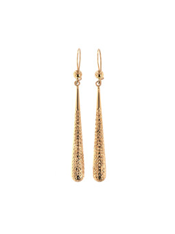 Rose gold drop earrings BRA05-02-12