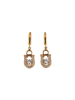 Rose gold drop earrings BRA05-12-01