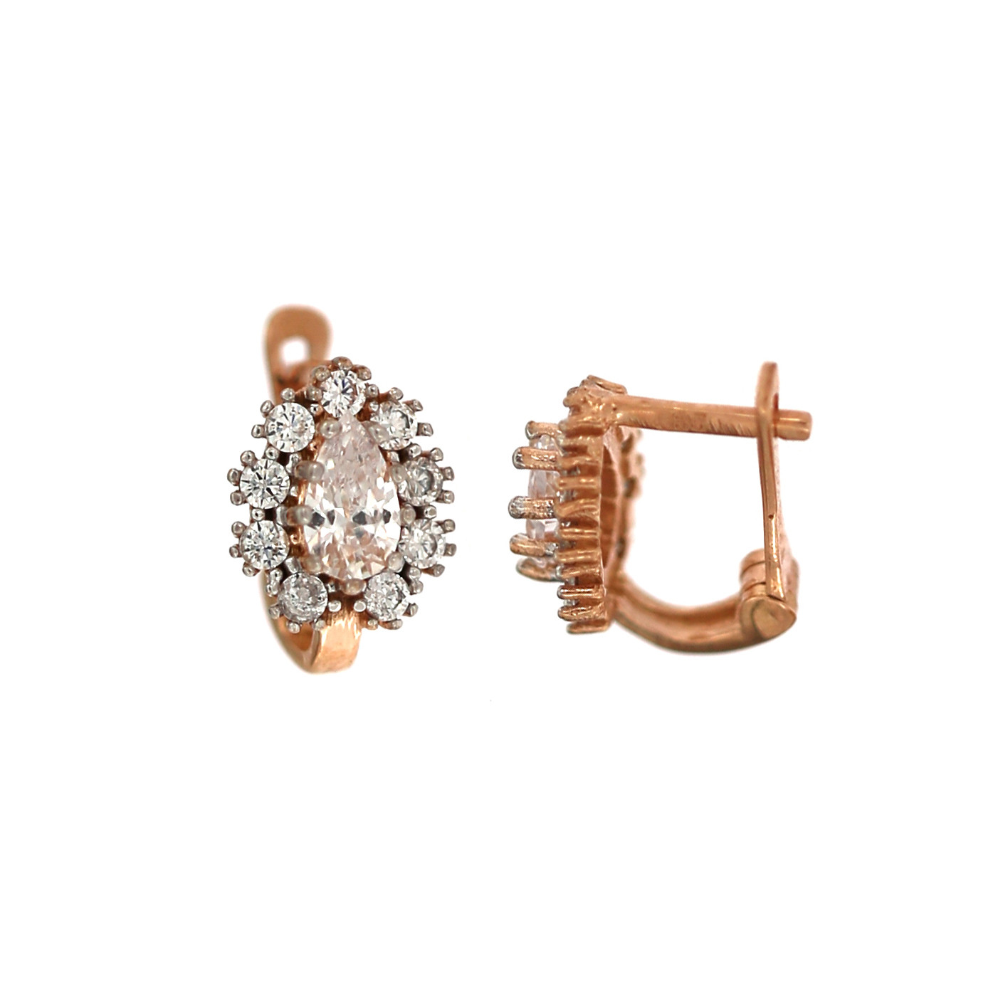 Rose gold kids earrings BRA08-01-16