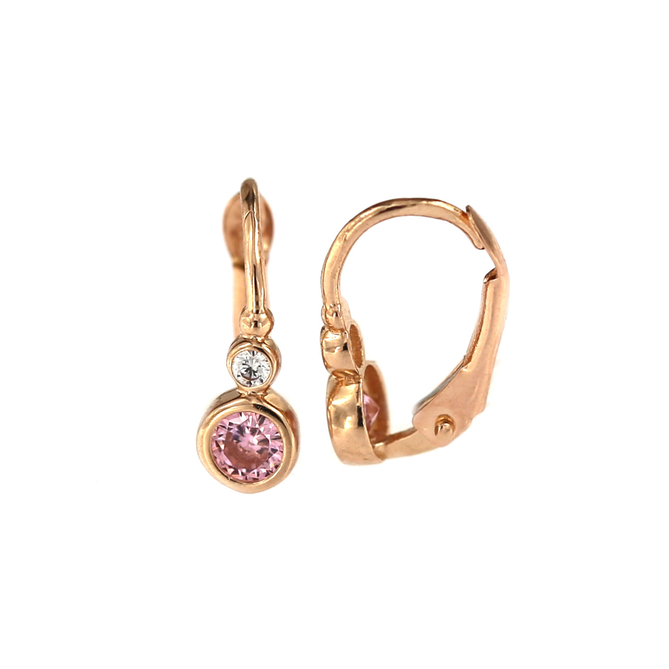 Rose gold kids earrings BRA08-03-05
