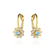 Gold children's earrings
